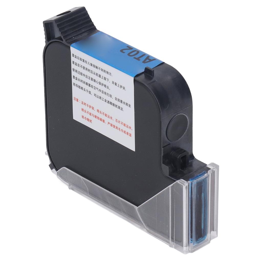 Handheld Inkjet Printer Cartridge Quick Dry 25.4mm Black 42ml Coding Gun Cartridge Replacement