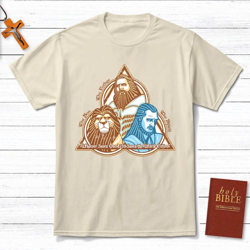 

The Lion The Spirit Christian TShirt Mens and Womens Short Sleeve Cotton Tees Shirt Men Clothing Summer Blouse Oversize Tops S