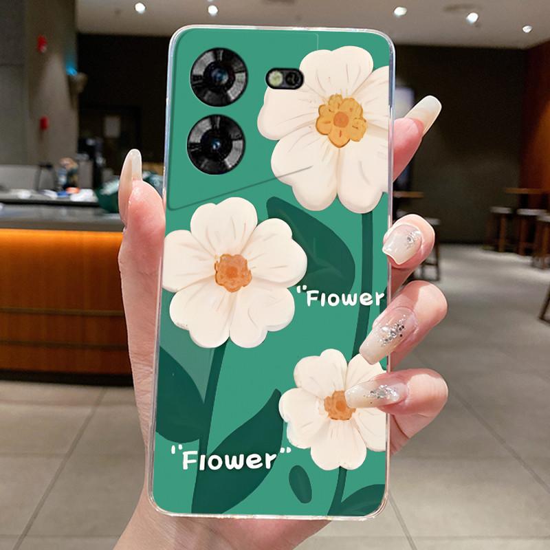 For Techno Pova 5 LH7n 5Pro LH8n Phone Case Tecno Pova 5 Pro Case Clear Luxury Fashion Butterfly Flowers Soft TPU Silicone Cover