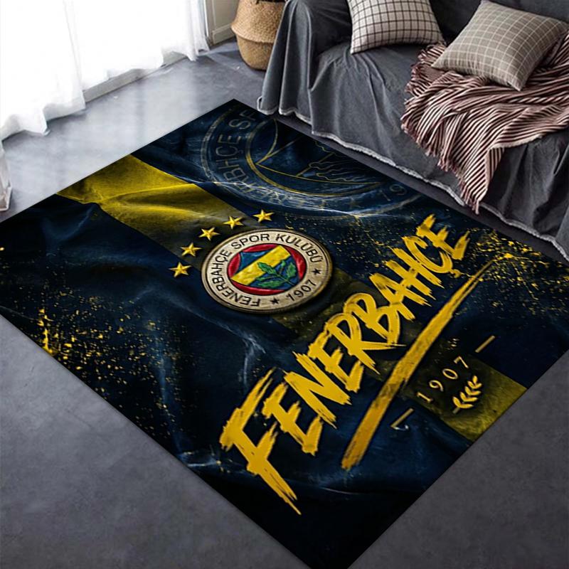 Χαλί Fenerbahe Sk Για Σαλόνι Υπνοδωμάτιο Σπίτι Διακόσμηση Καναπέ Παιδικό Παιχνίδι Αντιολισθητικό Πατάκι Δαπέδου