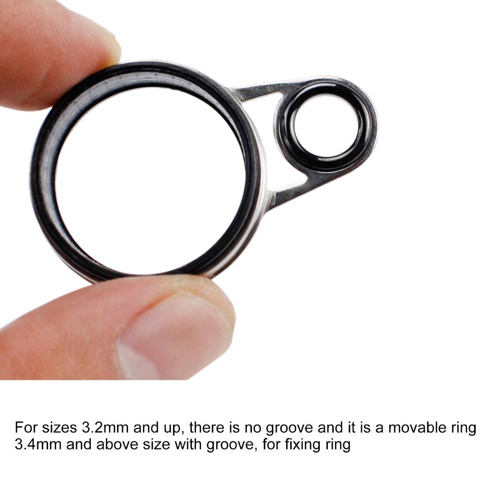 33PCS Multiple Sizes Fishing Rod Guides with Ceramic Loop Raft Line Ring  Fishing Rod Repairing
