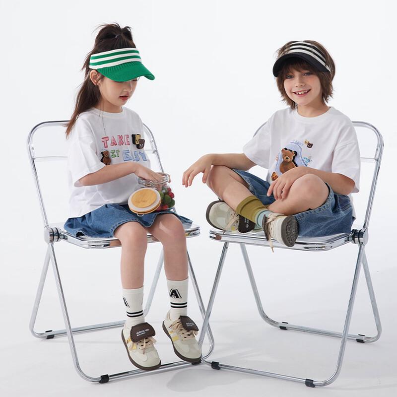 Zhimu Kids' 7A Anti-Bacterial Bear Velcro T-Shirt