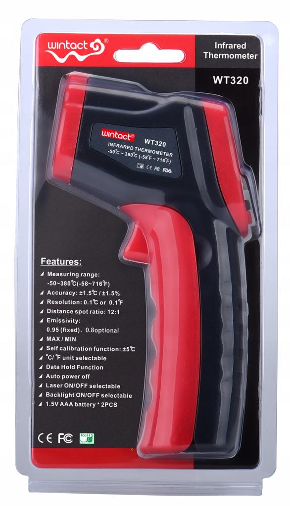 Non-Contact Laser Thermometer Pyrometer -50 +380°C