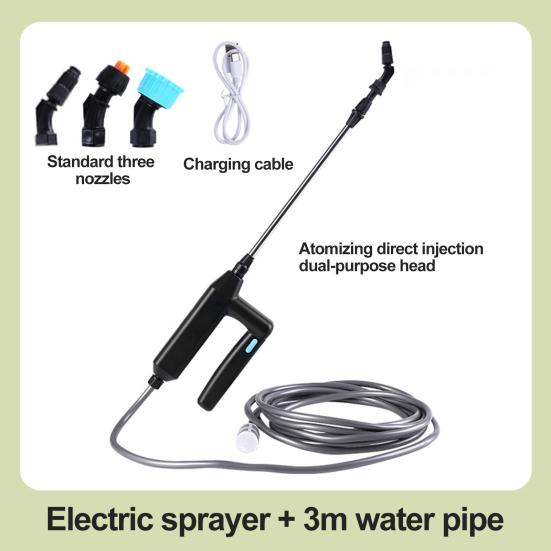 Electric Plant Sprayer with 3 Nozzles Ergonomic Handle Design Rechargeable Widely Used Watering Wand Garden Sprayer