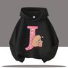 Cartoon Animal Letter Printed Children's Hoodie for Autumn Outdoor Casual Tops for Boys and Girls Hooded Pullover