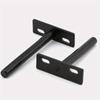 2PCS 3/4/5inch Floating Wall Shelf Support Brackets for Heavy Duty Bracket Folding Shelf Support Bracket Hidden