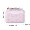 Zipper Bow Wallet PU Leather Card Holder Portable Short Card Bag  Daily