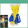 Shakira Global Football Cup Costume For Soccer Cheerleading And Performance Activities