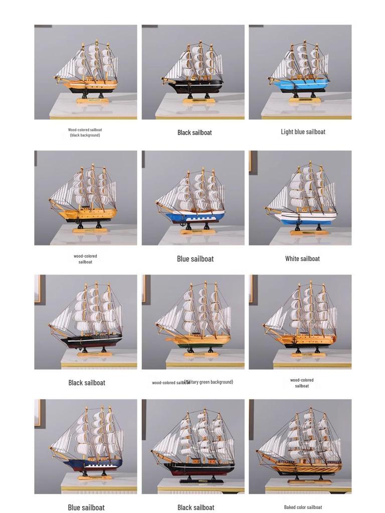 Smooth Sailing Ship Model: Elegant Ornament for Living Room, Wine Cabinet, Bookshelf, or Entryway - Perfect Small Gift