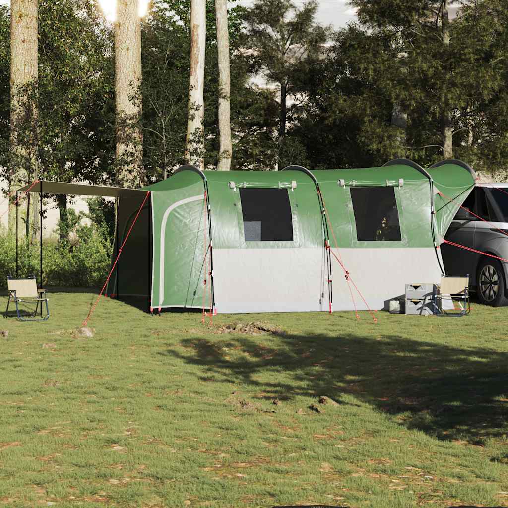 Vidaxl Car Awning, 4-Person, Green, Waterproof
