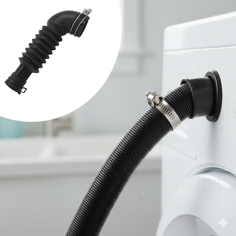 DC97-17345B Washing Machine Drain Hose Heavy Duty Rubber for WA45N3050AW WA45H7000AW WA45H7000AW WA45H7000AP WA52M7750AV