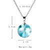 Chic Transparent Resin Craft Rould Ball Moon Pendant Necklaces Women Blue Sky White Cloud Chain Pendant Necklace Voguish Stylish Jewelry Giveaway