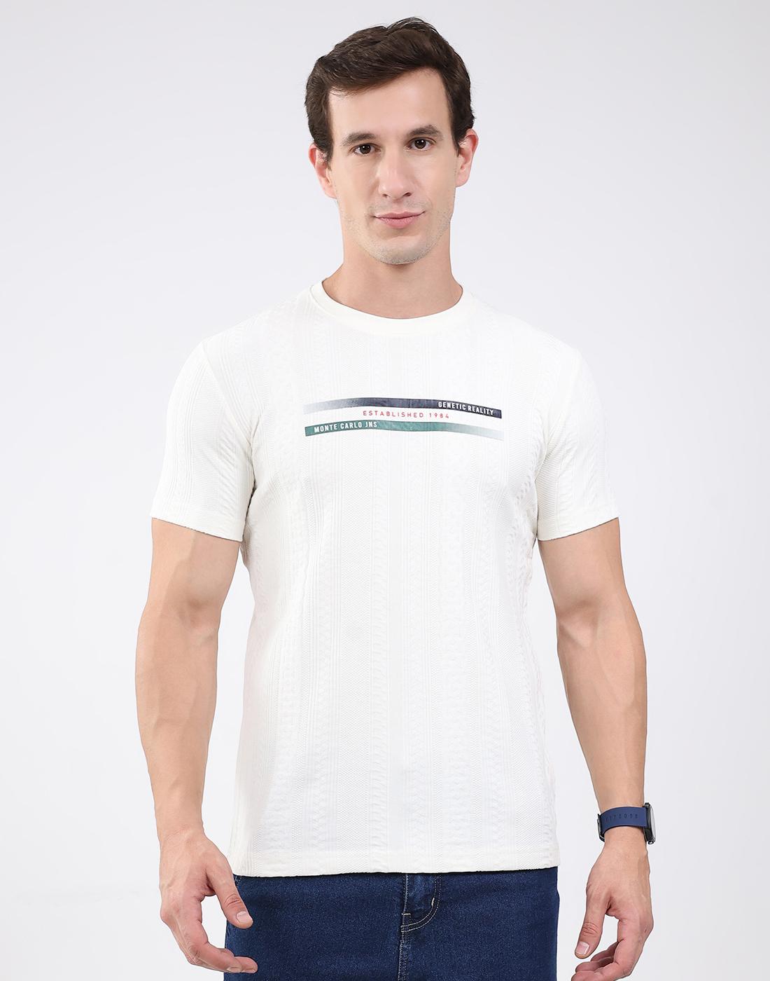 Monte Carlo Men s Round Neck Half Sleeve Tshirt XXL 1880₽