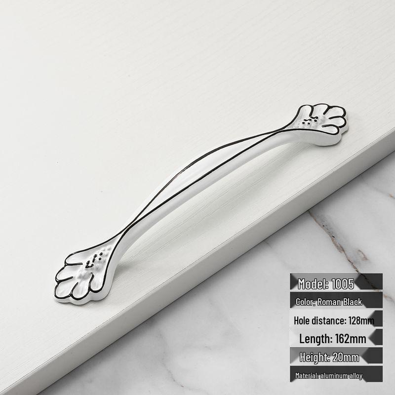 European Style Red Amber Drawer & Wardrobe Handle - Modern, Simple Cabinet Door Hardware