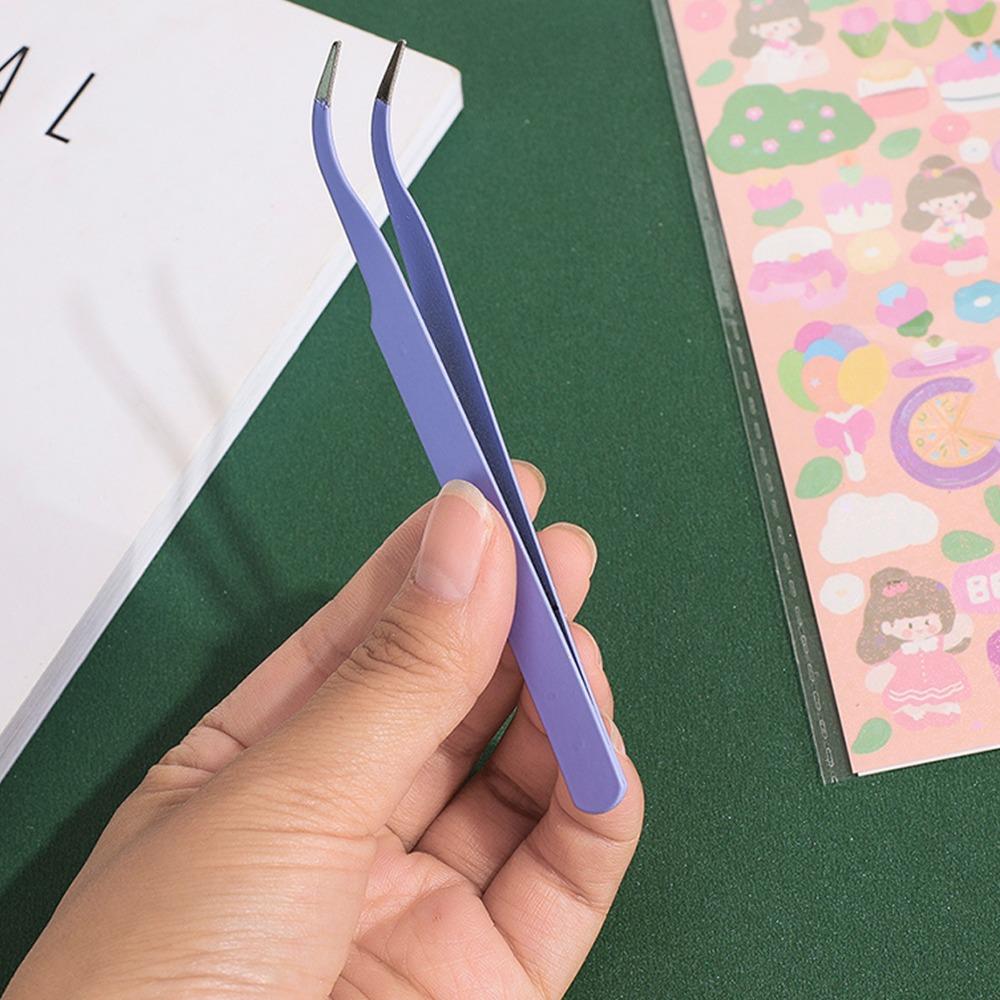 8pcs Protective Cover Accuracy Tweezer Stainless Steel Precision Tweezers Set  Electronics