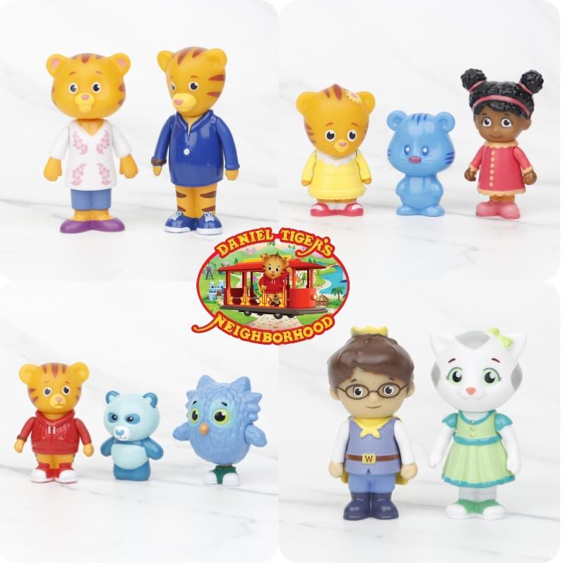 Pazela Kleiner Tiger Daniel Modellfigur PVC-Material Geeignet für Jugendliche) Kuchenaufsatz für Heimdekoration