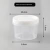 4 Pcs Round Food Fresh Keeping Box Kitchen Refrigerator Storage Container Fruits Snacks Sealed Jar Microwave Heating