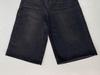 Damen American Style Retro Schwarze Denim Capri-Hosen - Sommer Locker Mittellang Fünf-Punkt Gerade Bein Übergröße Shorts