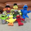 Adorable 6pcs Sesame Street Plush Doll Set Featuring Cookie Monster Elmo Big Bird Bert Ernie