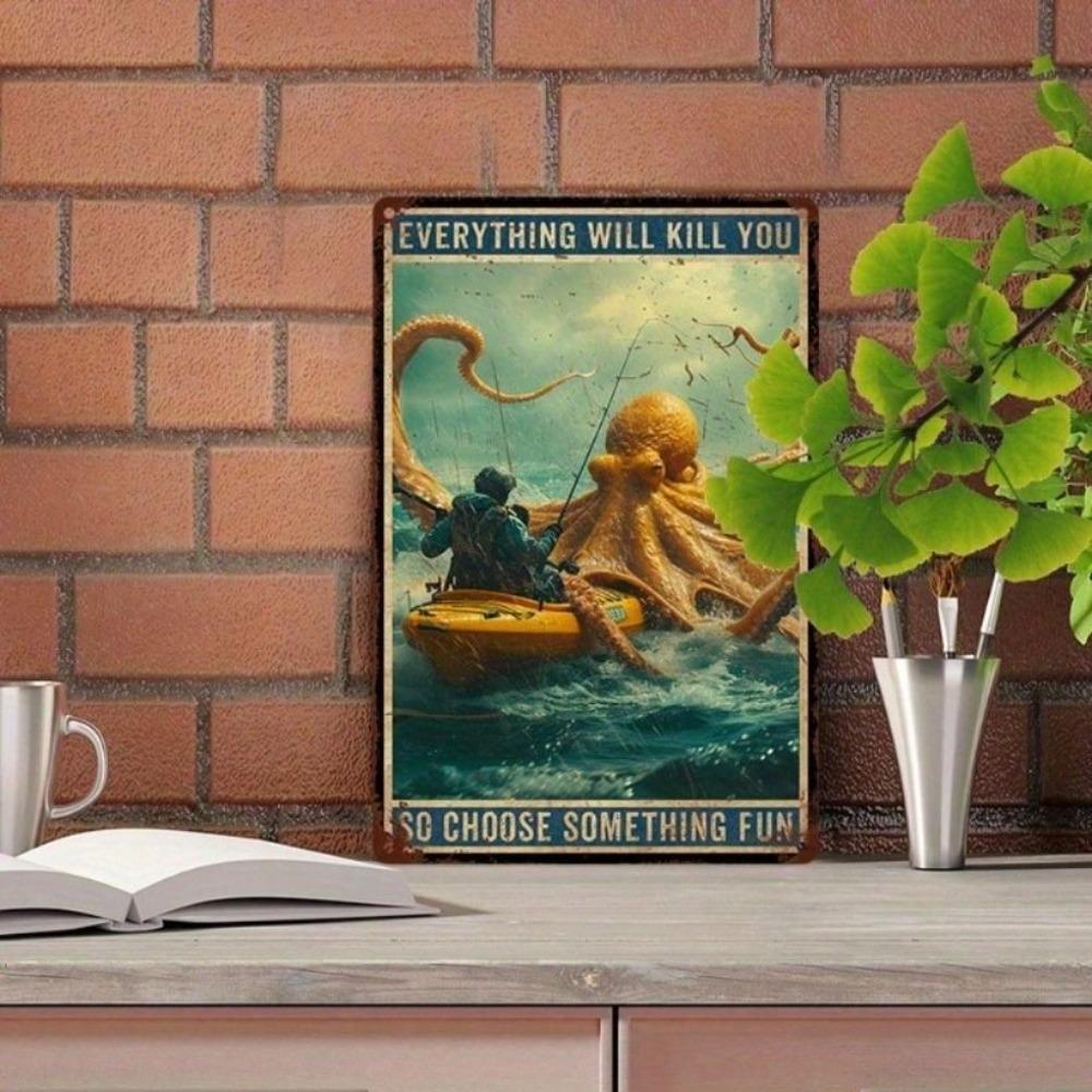 Vintage Metal Poster 8x12 Inch Retro Sign Wall Decor for Bar Garage