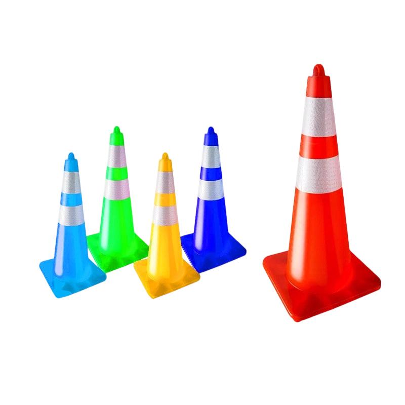 70cm PVC Reflective Traffic Cone - Road Safety Warning Cone & Barrier