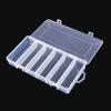 6 Compartments Fishing Lure Plastic Box Portable Kit Storage Case