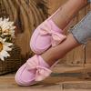 Bow Thick-soled Loafers for Women, 2025 Autumn New British-style Plus-size Muffins with A Foot of Small Leather Shoes