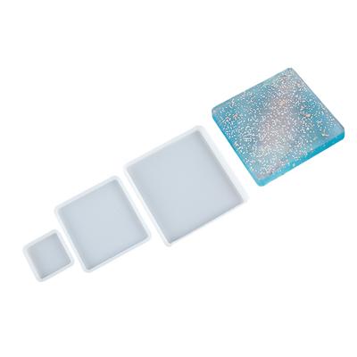 Forme epoxidice de turnare din silicon pătrate pentru matrițe de bijuterii pentru tavă din rășină