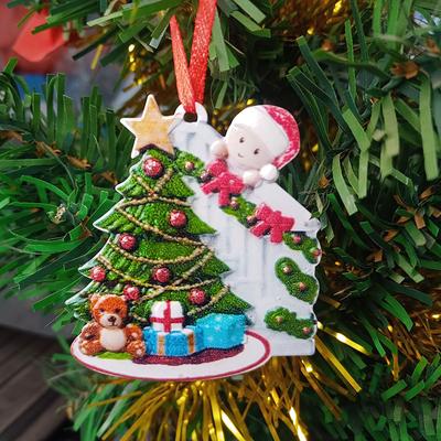 Resin Family Name Blessings Christmas Pendant Christmas Tree Ornaments Pendant