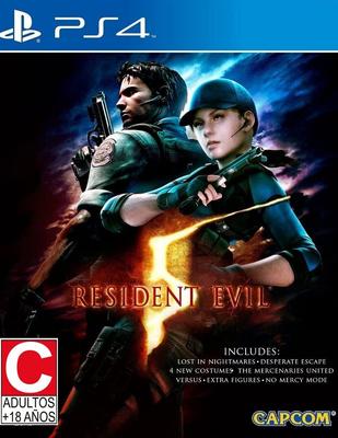Resident Evil 5 Standard Edition North PS4 - (Import Version America) -