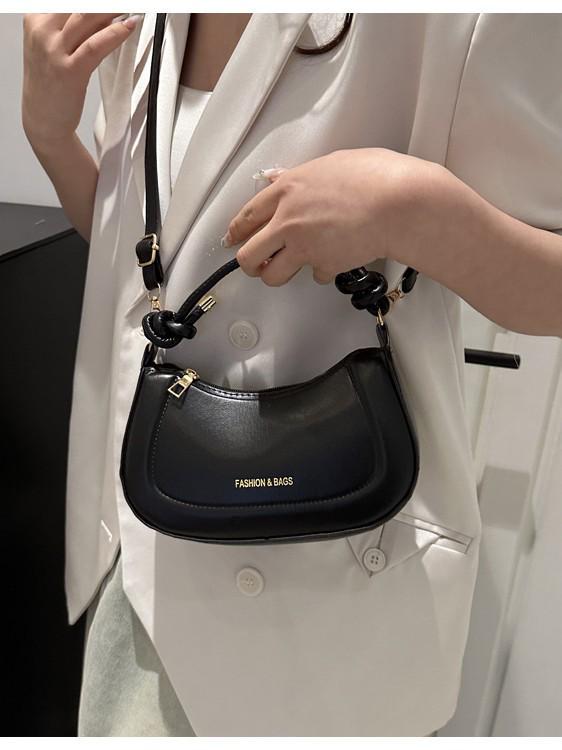 2025 Korean Retro Solid Color Crossbody Handbag - Women's Fashion Square Bag