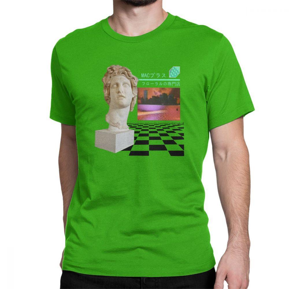 Vaporwave Tshirt Aesthetic Men T Shirts Hip Hop Floral Shoppe Macintosh Plus Fashion 100 Cotton Tees O Neck TShirt Gift Tops