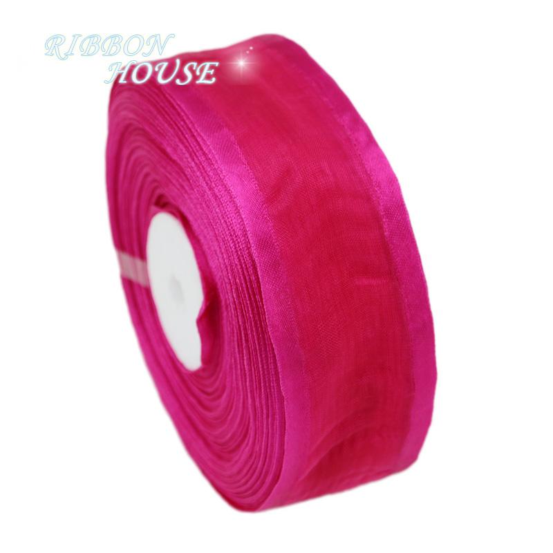 (10 Yards/Rolle) 38mm Weißes breites Organzaband Großhandel Geschenkverpackung Dekorationsbänder