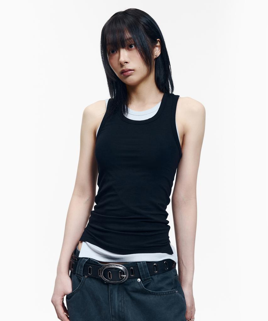 AAKAM 2-Piece Layered Sleeveless (Black)