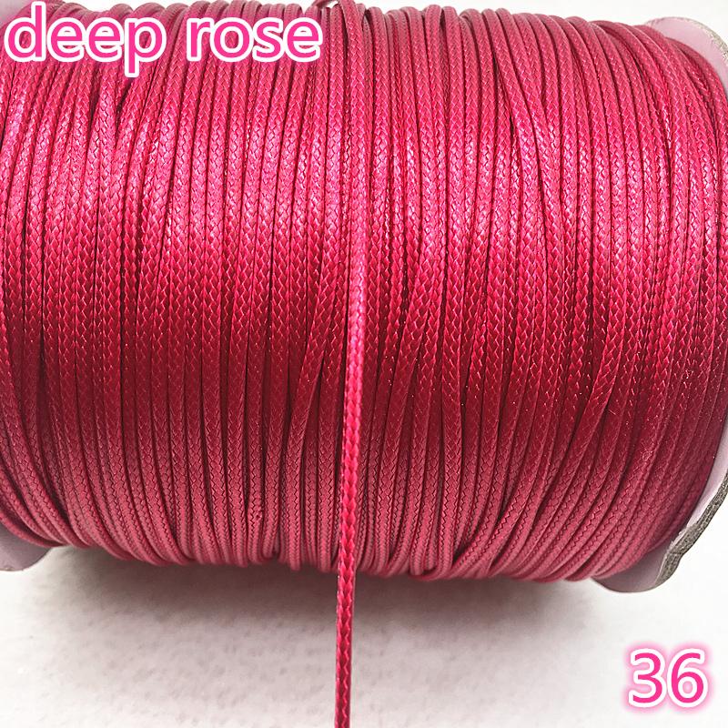 10 Meters 1mm 1.5mm Waxed Cotton Cord Waxed Thread Cord String Strap Necklace Rope Bead for Jewelry Making DIY Bracelet Necklace