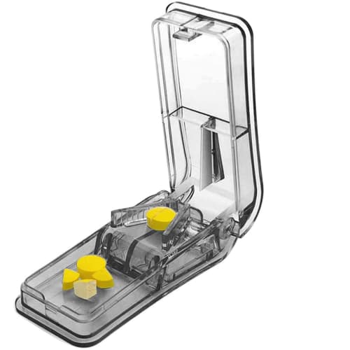 The Best Pill Splitter Ever! American-designed Pill Cutter for Small or Large Pills. Also Functions As a Pill Box. Not Suitable for Small Pills (gray)
