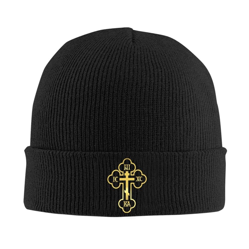 IC XC NIKA Cross Christian Orthodox Hats Autumn Winter Skullies Beanies Baggy Cap Unisex Knitted Hat