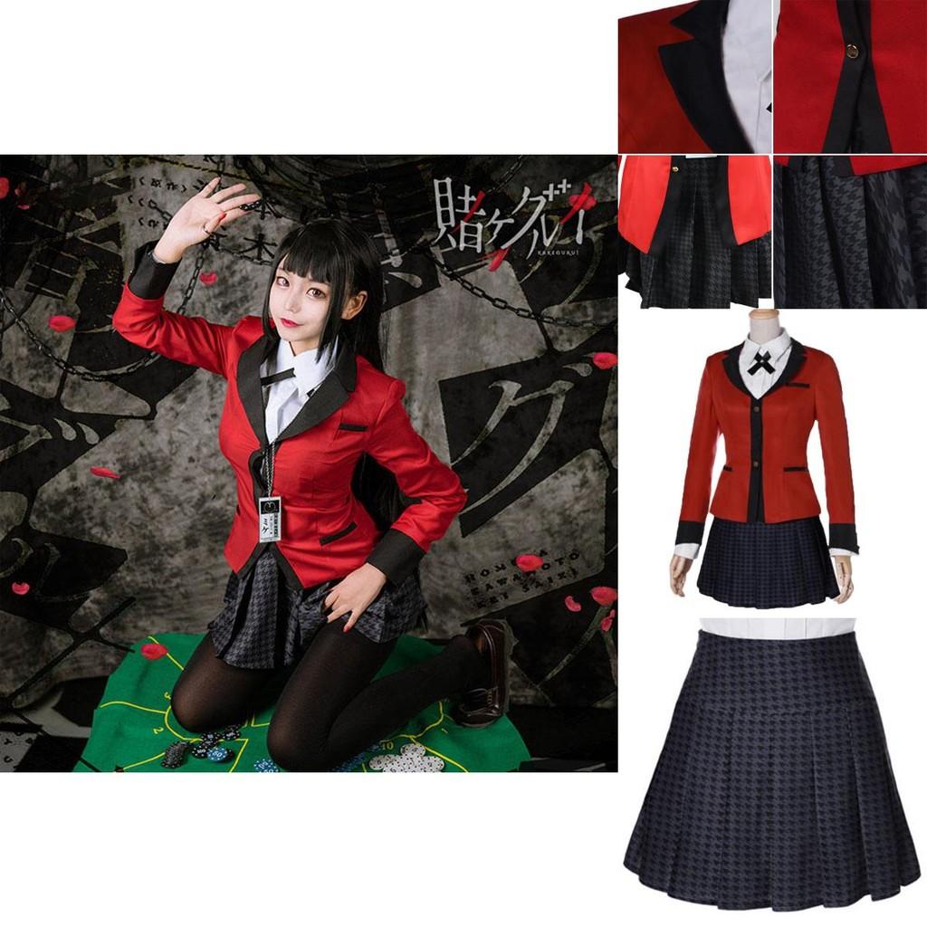 Breathable Kakegurui Jabami Yumeko Cosplay Dress Ideal For Halloween And Carnival