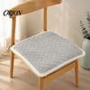 Cozy Velvet Seat Pads for Winter Plush Chair Pad with Ties, Non Slip Cushion Lace Trim, 16 x Inch Washable Dining Office Comfortable Dressing
