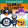 Adorable Halloween Plush Doll Featuring Skeleton Reaper Bat Zombie Pumpkin Spider