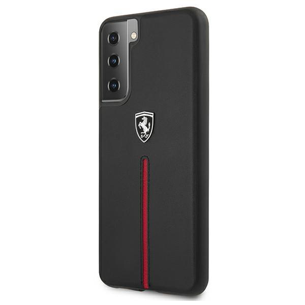 Ferrari Feosihcs21Mbk S21+ G996Czarny/Black Hardcase Off Track Leather Nylon Stripe