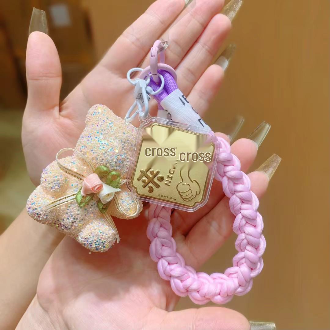 

Shuibei 999 Gold Wealth Cell Phone Charm 20mg - Princess Style for Live Stream Traffic Boost.