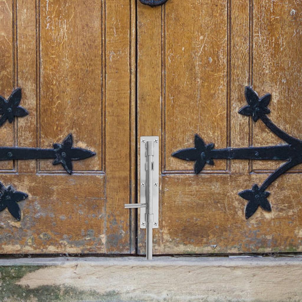 Heavy Duty Thickened Stainless Steel Slide Bolt Latch Indoor Door Lock Gate Shed Fence Barn Door Cane Bolt Fence Gate Drop Rod
