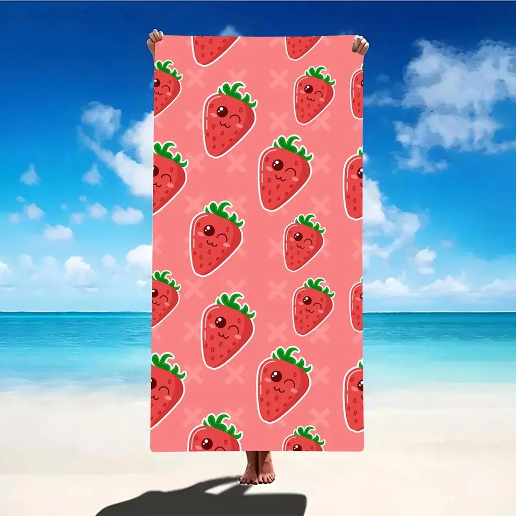 Print Beach Towel Portable Quick Fast Dry Sand Outdoor Travel Swim Blanket Floral Print Mat Personalization Stripes Towel
