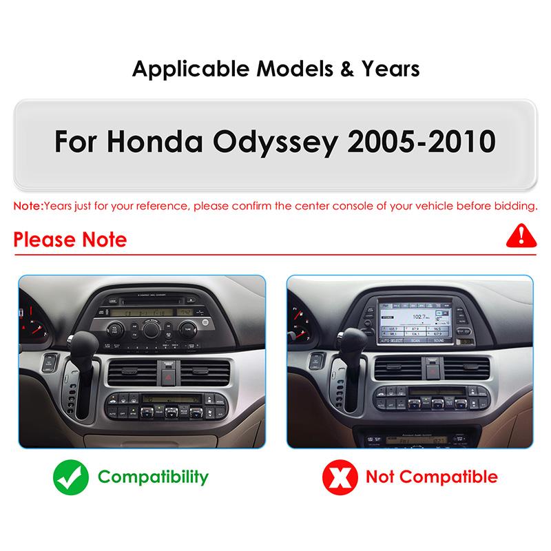 Hizpo Stereo 4G-LTE Carplay Android Auto per Honda Odyssey 2005 - 2010 Autoradio Lettore Multimediale Navigazione Stereo Schermo Intelligente DSP 5G WIFI