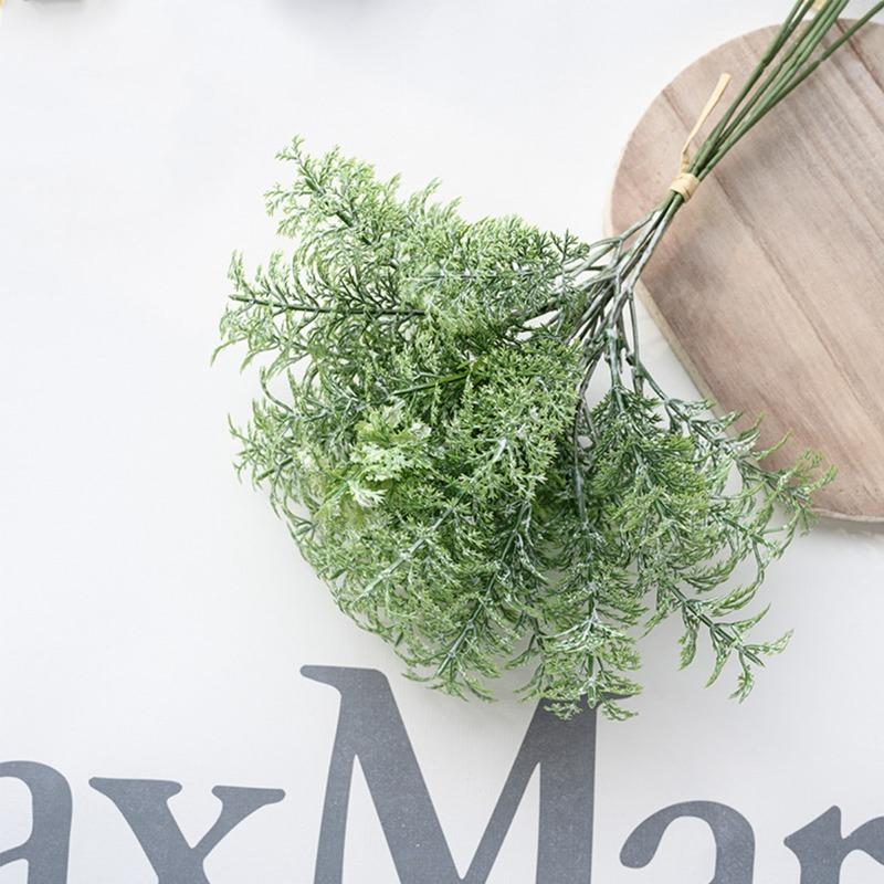 2 Bundles Artificial Wormwood Herb Plant Suitable for Wedding Windowsill Home Desk Party Decoration