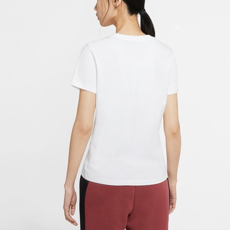 Nike Unicorn Cartoon Logo Knit Short Sleeve T-Shirt Women Tops White CW6758-100
