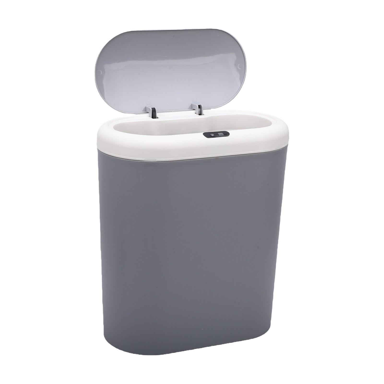 Poubelle à capteur automatique 15L Grande capacité Smart sans contact pour déchets de cuisine Design peu encombrant pour la maison la salle de bain