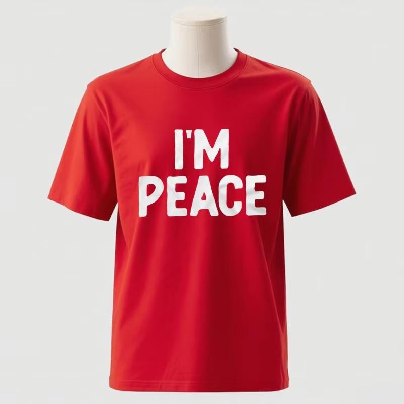 Couple I Come In Peace I Am Peace Funny Tshirts Double Meaning Humor Inappropriate Harajuku Sleeve Casual Aesthetic Clothes