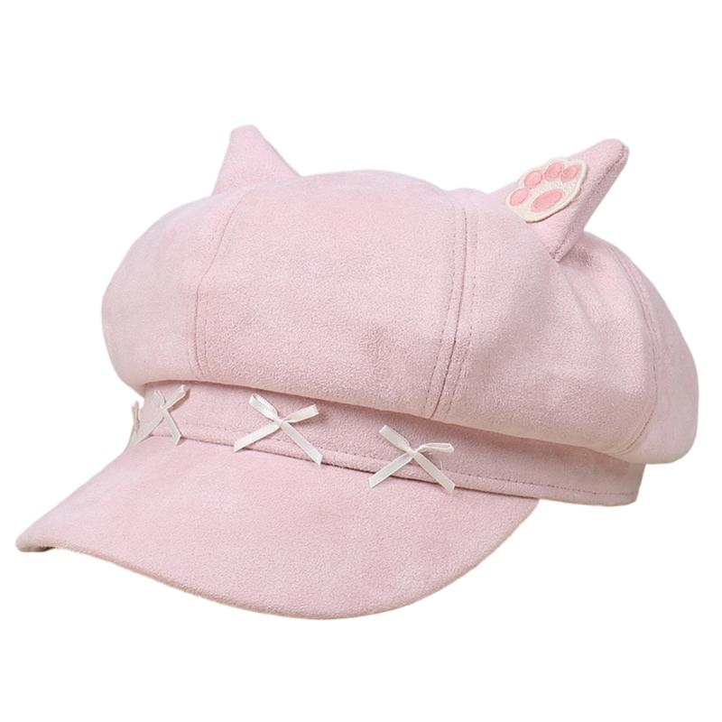 Lovely Bowknot Cats Ear Toddler Hat Durability Easy Wash Polyester Fabric Comfortable For Boys Girls 0 6 Years